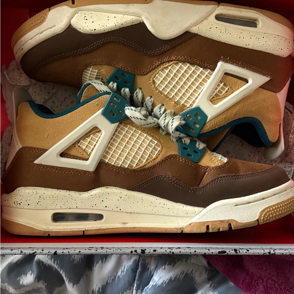 Jordan Brown and Cream Sneakers